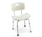 Invacare CareGuard Tool Less Shower Chair w/ Back :: The Invacare Care Guard Tool-Less Shower Chair with Back offers 