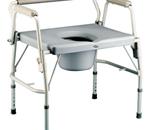 Bariatric Drop-Arm Commode :: The Invacare Bariatric Drop Arm Commode is built with durable st