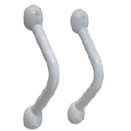 Safety Hand Grips :: Grips extend 3” away from wall for a safe secure grip. The grips