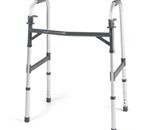 Adult Heavy-Duty Dual-Release Walker :: Walker features wide, deep frame with multiple height adjustm
