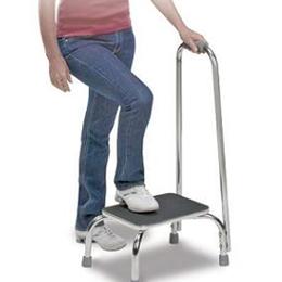 Footstool with Handle :: 
    Convenient step for getting to hard-to-reach place