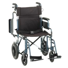 Nova Medical Products :: 19" TRANSPORT CHAIR WITH 12 INCH WHEELS