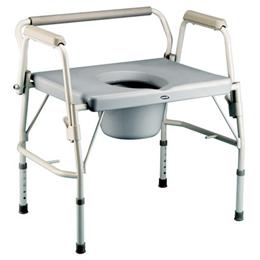 Invacare :: Bariatric Drop-Arm Commode