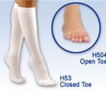 Activa&#174; Anti-Embolism Stockings Knee High 18 mm Hg Series H53 (Knee High Closed Toe) Series H504 :: Also known as Thrombo Embolic Deterrent Stockings, these anti-em