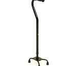 Bariatric Small Base Quad Cane :: The Invacare Bariatric Cane is built with durable steel construc