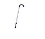 Standard Silver Crook Cane :: Lightweight, durable, anodized aluminum cane improves balance an