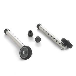 Invacare :: 3" Single Fixed-Wheel Attachments with Glide Tips